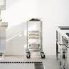 Trolley with 6 GN Containers 39x55x87 Cm Stainless Steel