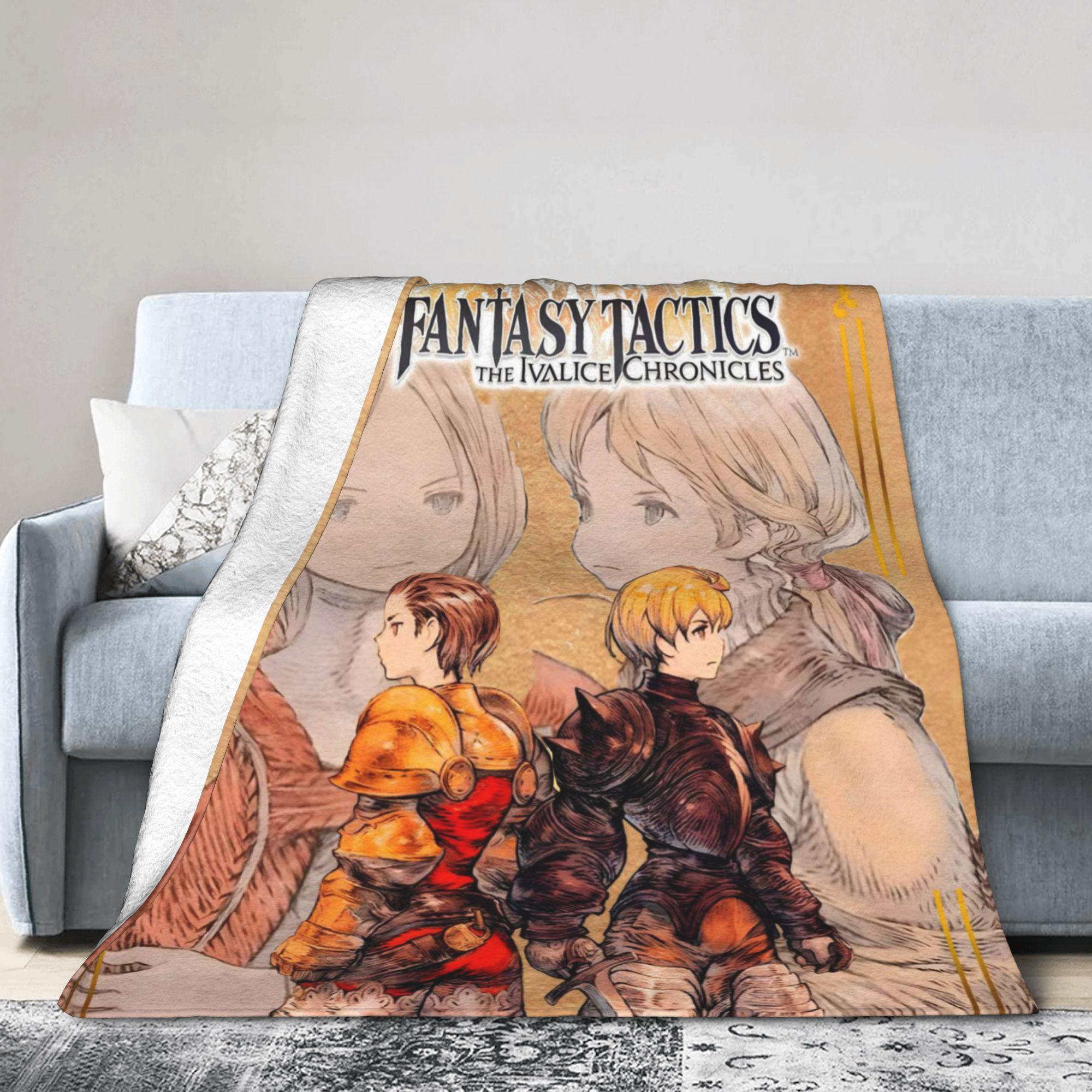 

FFT Game The Ivalice Chronicles Flannel Blanket Spring Super Warm Throw Blanket for Girls Boys Comfortable Bedspread Bed Cover 30x40in