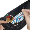 1 Stück Niedlicher Dackel Bestickte Hundeaufnäher Für Mädchen Tasche DIY Klein Klebeaufkleber Für Kinder Kleidung Haarspange Designer