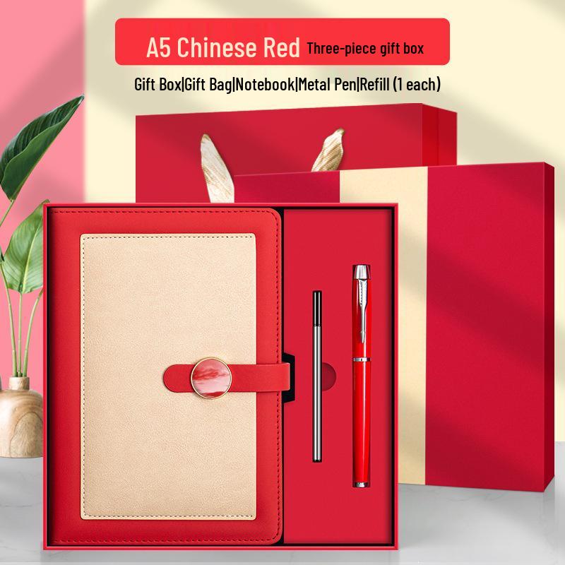 Custom High-End A5 Business Diary & Stationery Gift Set with Logo