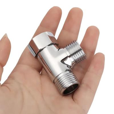 Anti-Rust 3 Way T Shape Adapter Thickened Anti-leak Brass T Adapter Easy To Install Replacement Shower Diverter Valve