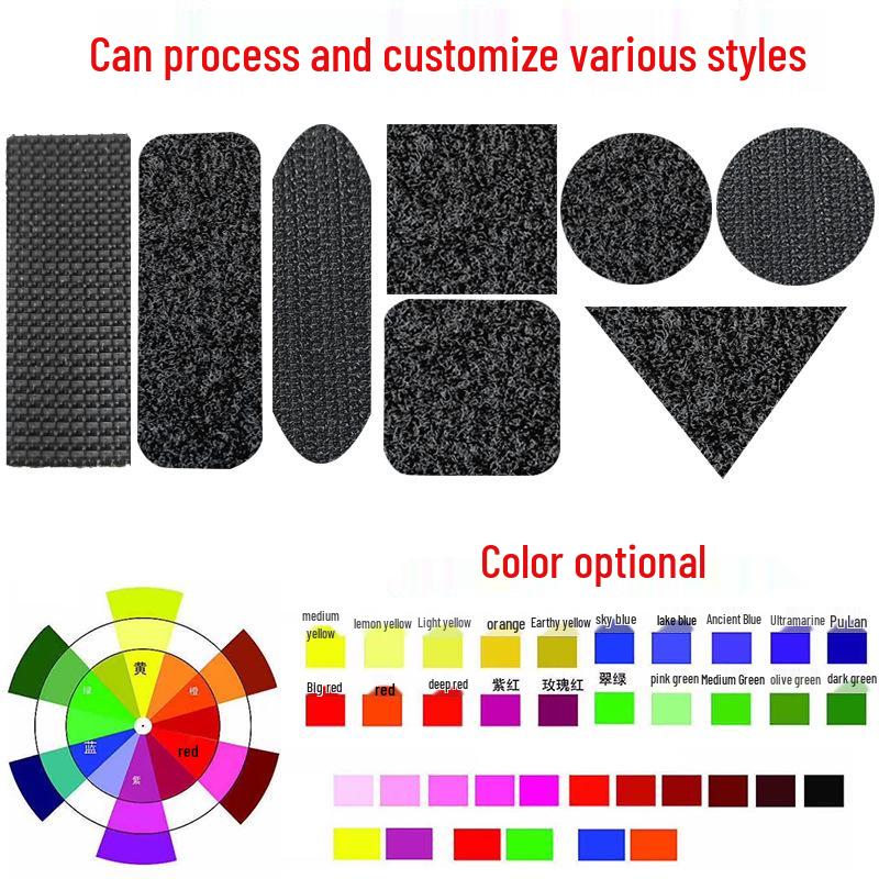 Strong Adhesive Double-Sided Magic Tape with Hook & Loop for Curtains, Screens, and Foot Pads