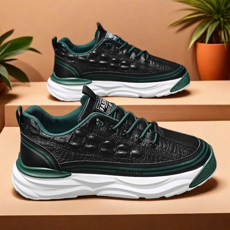 Frühlings Herrenschuhe neue atmungsaktive kleine weiße Schuhe Herren trendige vielseitige Plateau-Sneaker lässige Board-Schuhe Dad-Schuhe