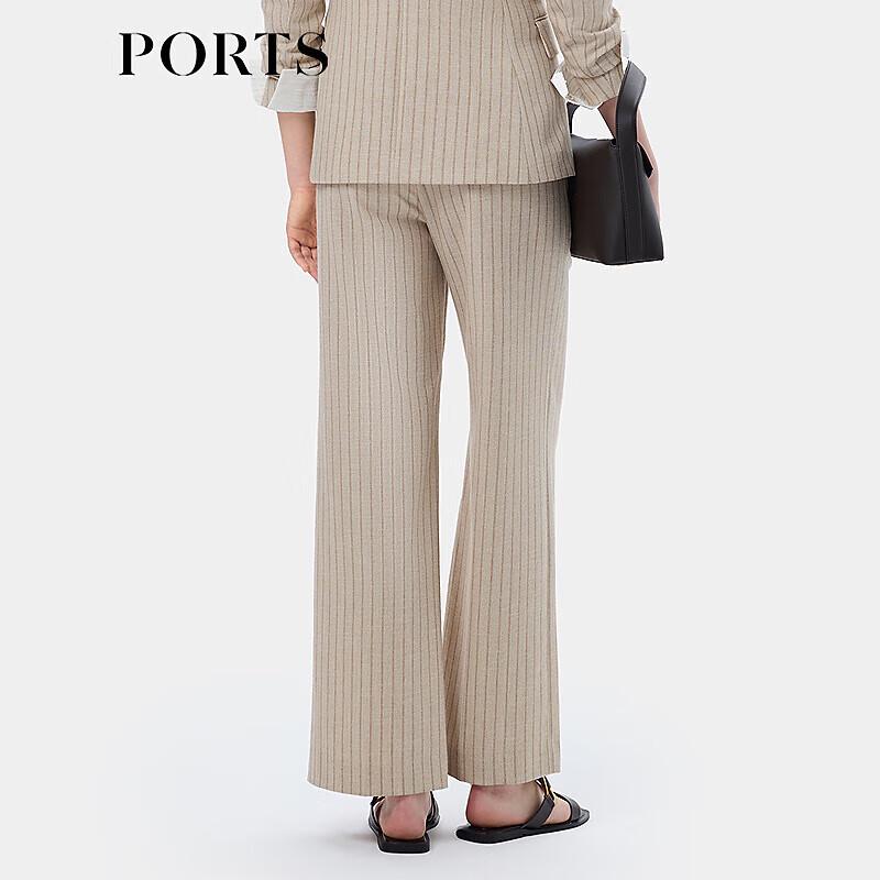 PORTS Women's 2025 Spring Striped Wide-Leg Pants