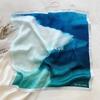 70*70cm Quadratischer Schal Luxusdruck Hijab Bandana Mode Kopfband