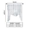 Charm Butterfly Lace Drape for Small Window in Any Room Polyester Curtain Swag & Tiers with No Harmfuls Coating