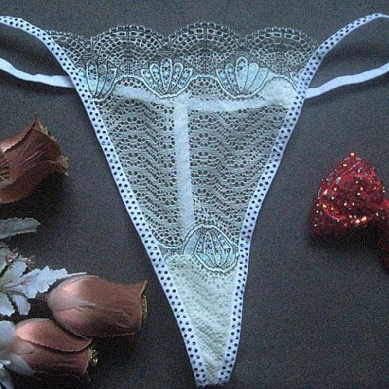 Sexy panties women's transparent transparent thong, sexy perspective T-shaped pants, individually packaged D