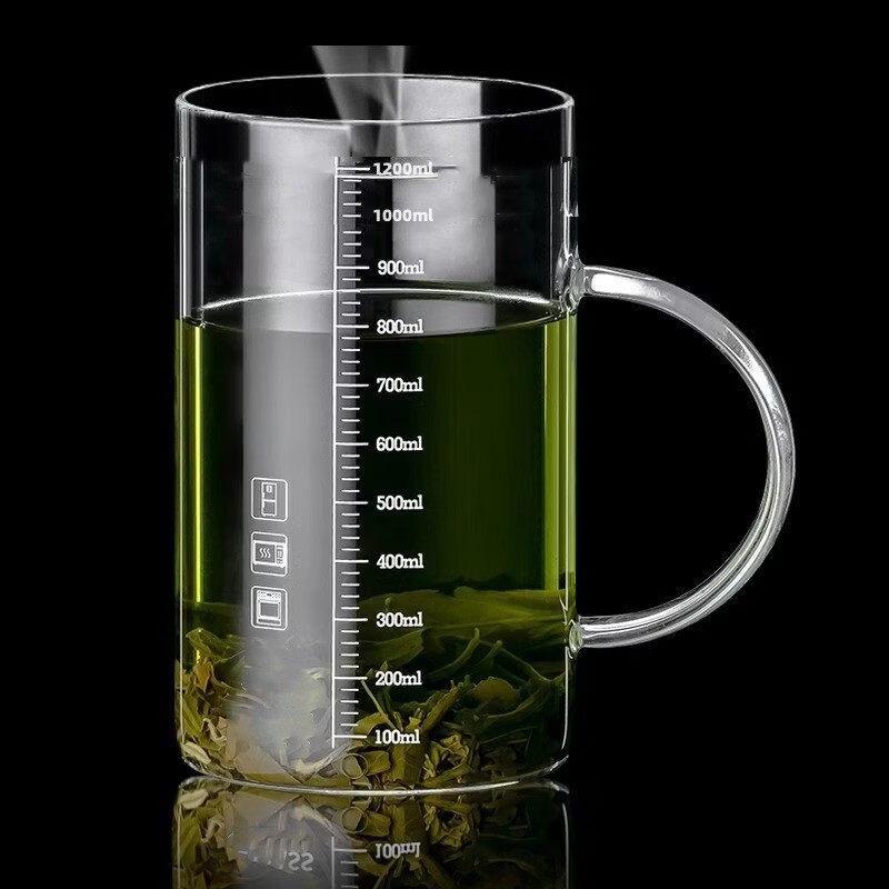 ZISIZ Large Capacity Glass Tea Cup