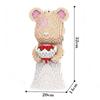 The latest violent bear series DIY romantic Valentine's Day bride and groom holiday season splicing building blocks toy model