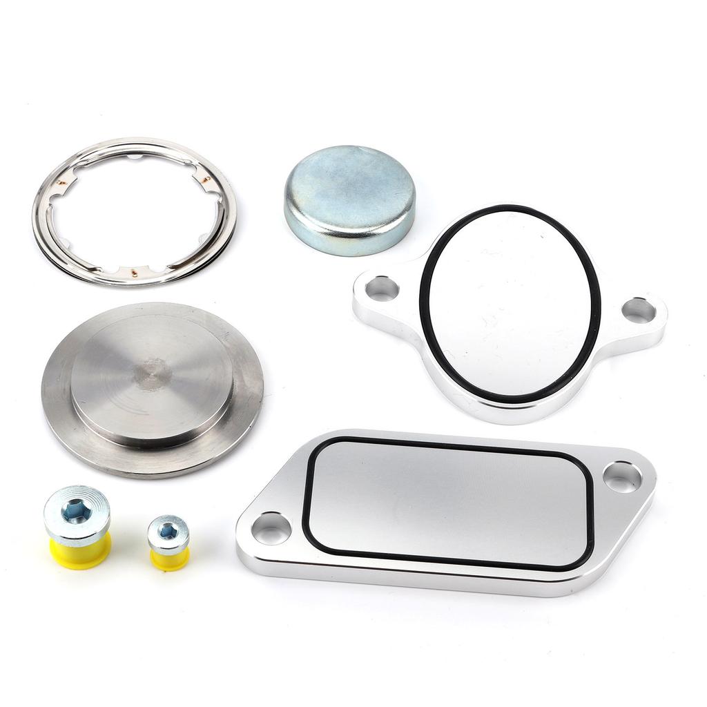 EGR Delete Plug with Gaskets Kit EGR Cooler Eliminate Fit for Cummins ISX CM871 Engine