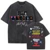 The Weeknd XO Tour Vintage Washed T Shirt Men's Women Pop Music Short Sleeve T-Shirts Rap Hip Hop Gothic Clothing T-shirts
