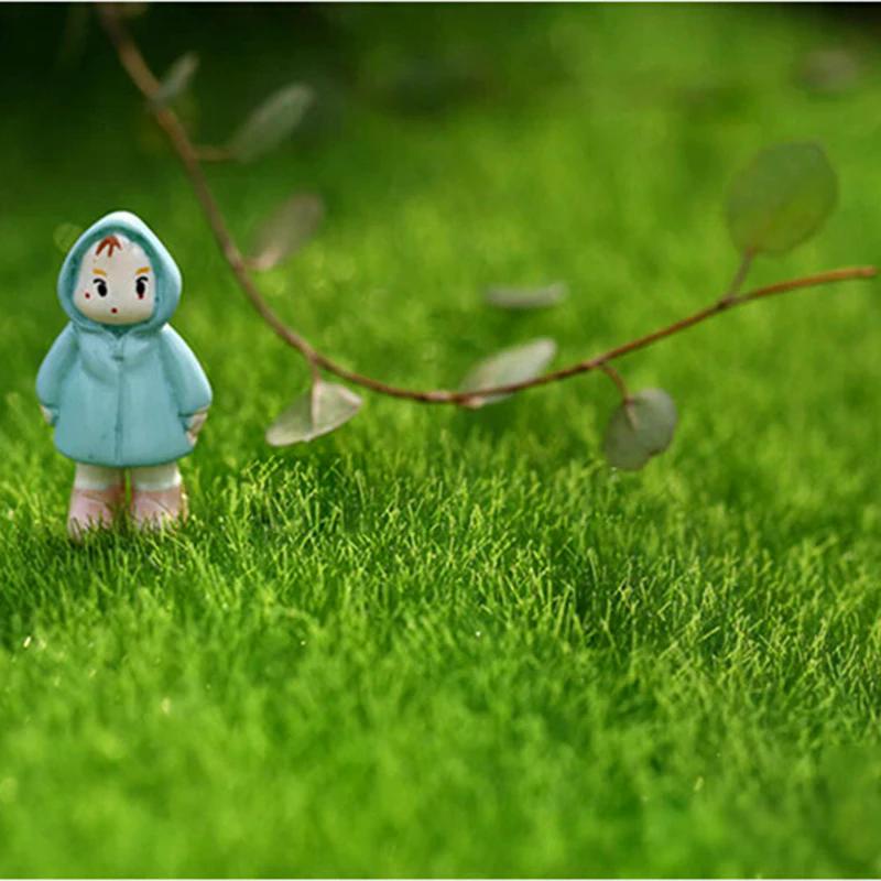 Mini emulație gazon ornament de grădină lichen Craft oală Zână Dollhouse Decor DIY