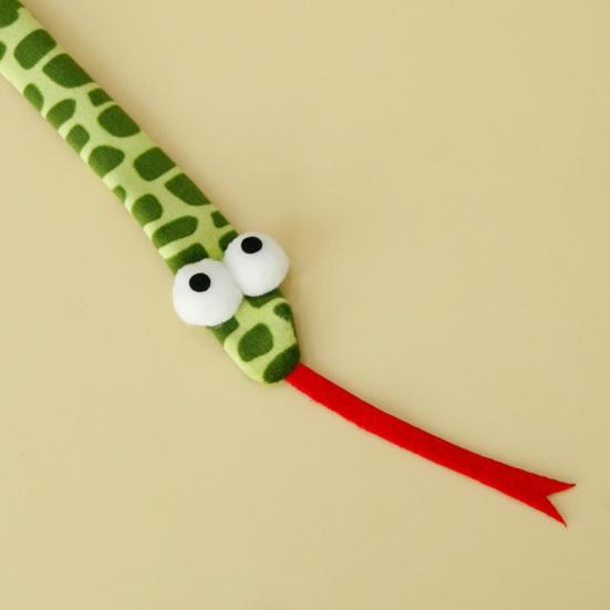 Yousheng Cat Stick Toy Soft Scratch-Resistant Interactive Cat Teaser Toy Cartoon Snake Shape Cat Wand Toy Pet Supplies