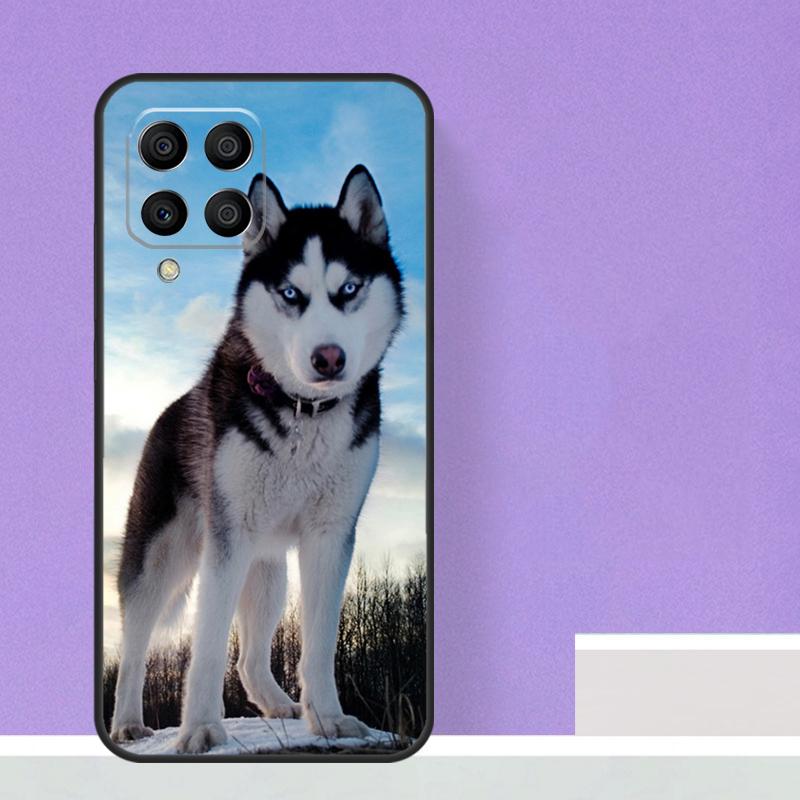 Animal Husky puppy Case For Samsung Galaxy M14 M34 M54 M31 M11 M13 M53 M51 M12 M32 M52 M16 M36 M56 M15 M35 M55