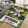 Die Toten Hosen Flanell Bedruckter Teppich, Heim Sofa Dekoration für Wohnzimmer & Schlafzimmer, Rutschfeste Spiel Flanell Bodenmatte für Spielzimmer