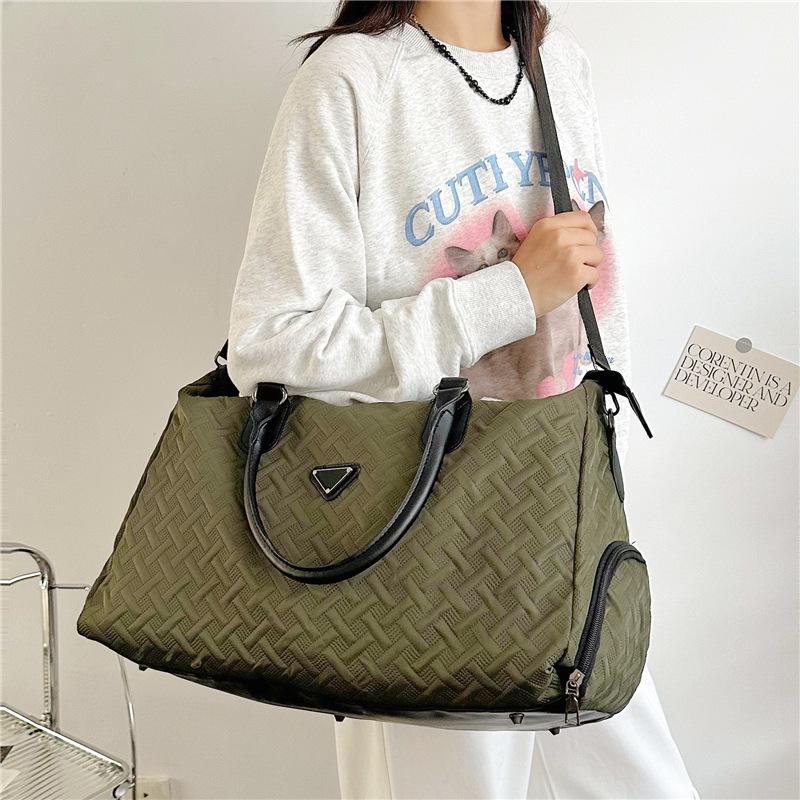 Women's Dry-wet Separation Sports and Fitness Bag, Large-capacity Portable Travel Bag with Shoe Compartment for Outings