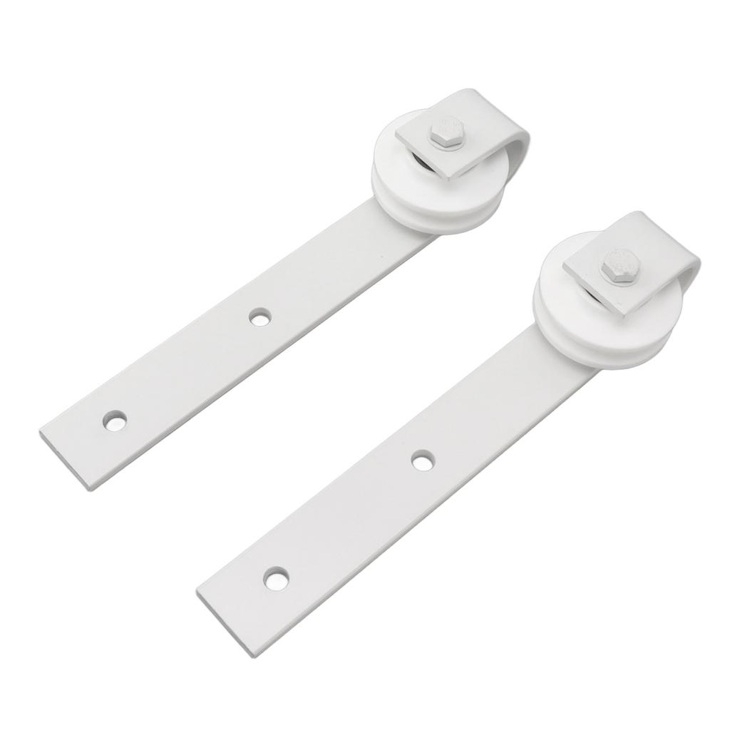 1 Par Dörrskjutrullar Hängande Skena Hjulset Kolstål Ladugårdsdörr Beslag Hjulset för