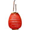 Solar Rattan Hanging Lantern with LED Light for Garden and Patio Weather Resistant Design with Multiple Installation Options