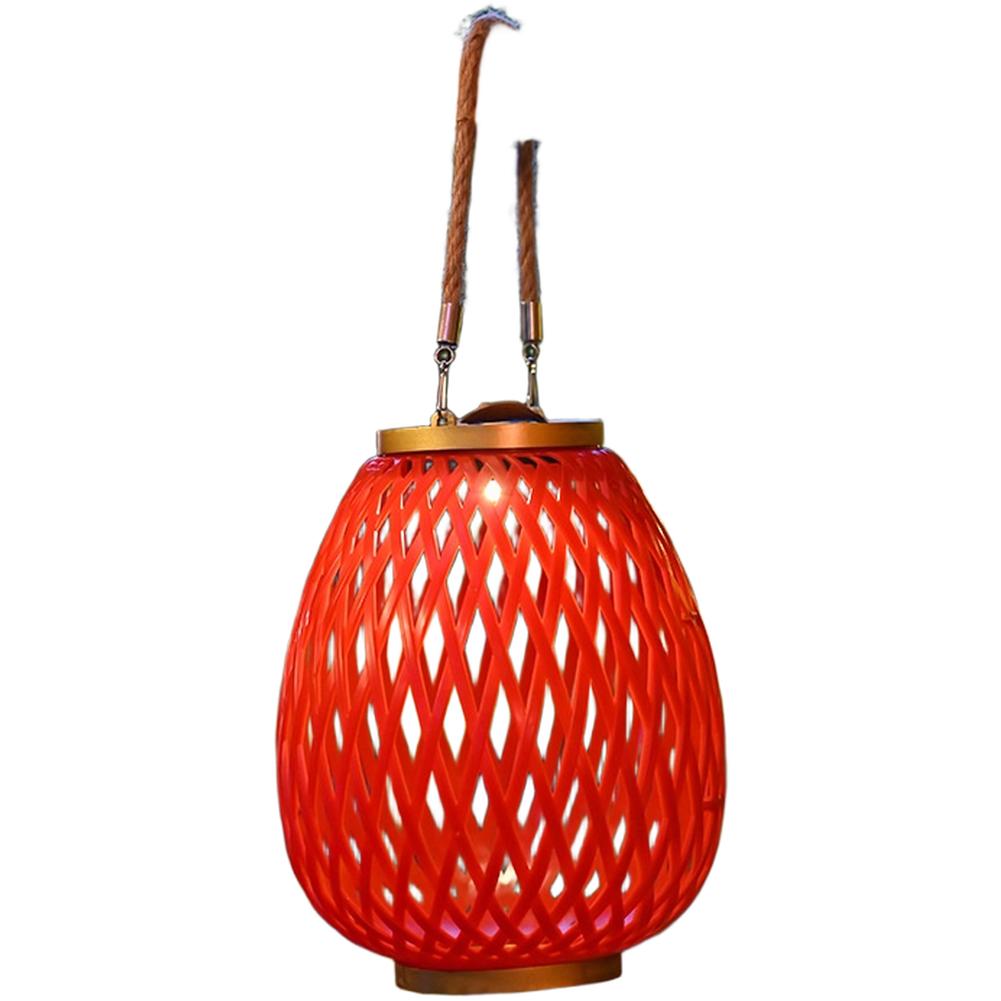 Solar Rattan Hanging Lantern with LED Light for Garden and Patio Weather Resistant Design with Multiple Installation Options