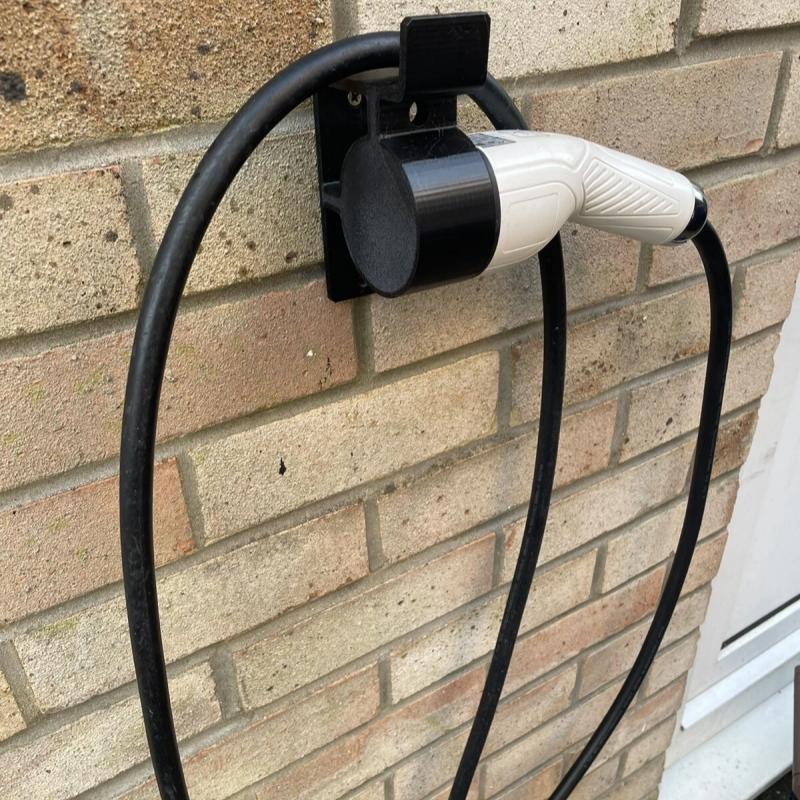Wall Mounted Bracket for Electric Vehicle Charger 2 EV Wall Mount Charger Bracket 90 Deg Low Profile RH Automobiles Accessories