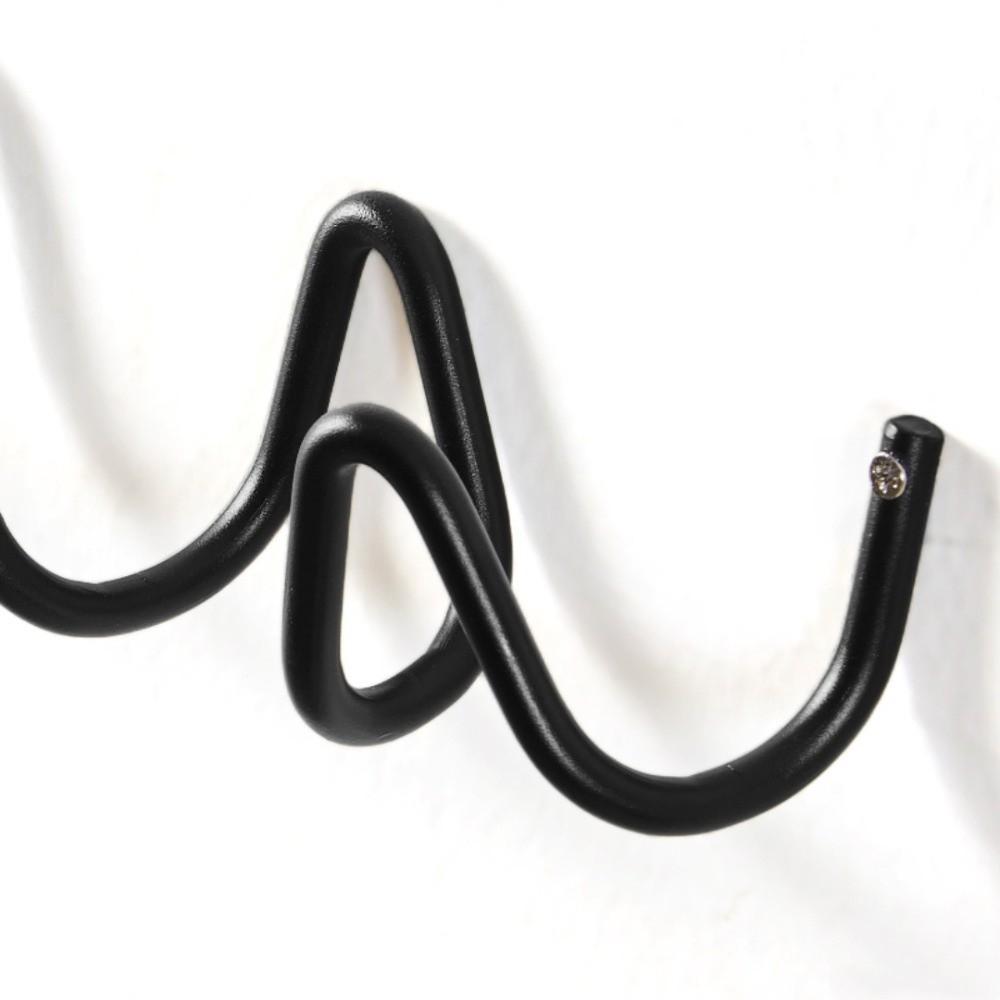 Vlnové Tvarované Věšáky na Oblečení Kovový Věšák Kreativní Polička na Oblečení Domov