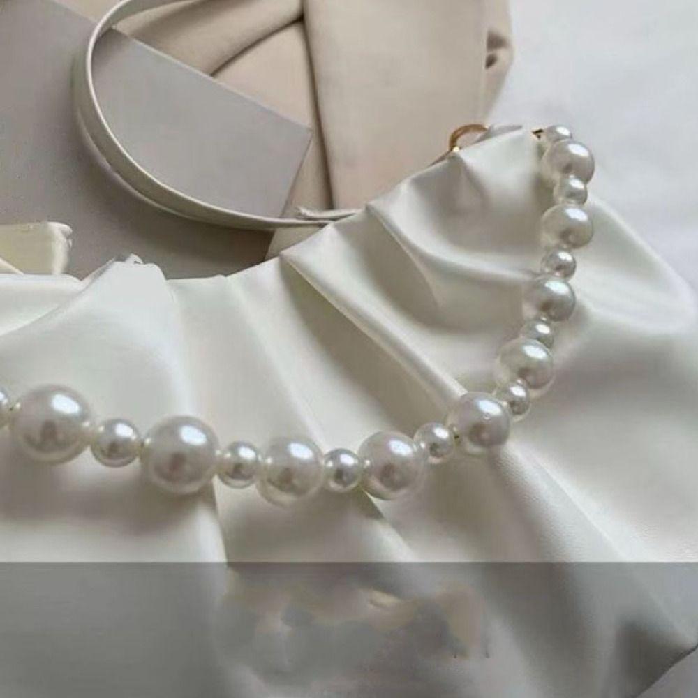 Korean Luxury Crossbody Bag Small Women's Handbags Portable Pearl Shoulder Bag  Purses