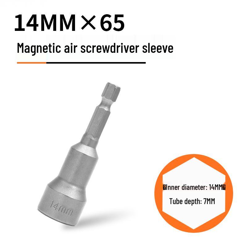 Strong Magnetic Hex Socket Bit Set for Electric & Air Wrench, Deep Extended Rod Screwdriver, Hand Drill
