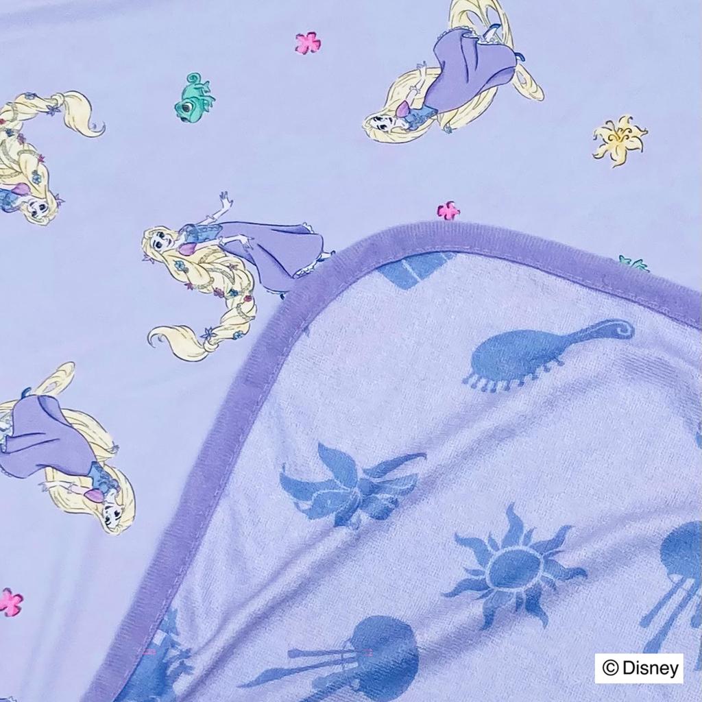 MORIPiLO Disney Rapunzel Cool Blanket, Summer Throw, 70x100cm, Purple, Disney Princess Character, by Morishita Makura