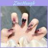 Autocollant pour Ongles Papillon Nœud Ongle Portable Blush pour Ongles Faux Ongle Autocollant Ongle Fini A21 Gel Gelée Double Face Style