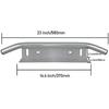 SKYWORLD 22.8 Inch Bull Bar Aluminum Alloy Front Bumper License Plate Mount Bracket Holder For Daytime Running Light Offroad LED Light Bar,Silver