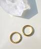 Wit-Holiday Gold Daily Ring 2Set [Material Silver925]