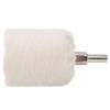 White Cloth Polishing Wheel Cylindrical Type Electric Drill Grinding Tools with Handle40mm