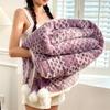 2026 Solid Color Light Luxury Fuzzy Throw Blanket Office Winter Warm Anti-Static Soft