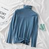 Dalang Knitwear Women's Slim Fit Turtleneck Sweater - Long Sleeve Solid Color Base Layer for Autumn/Winter