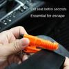 Safety Hammer with Rescue Whistle Car Escape Tool 3-in-1 Window Breaker Seatbelt Cutter Compact Emergency Escape Tool for Car