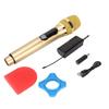 ASHATA Wireless Handheld Microphone 1-to-1 Outdoor Audio TV Karaoke Conference Performance Home KTV Party Gold