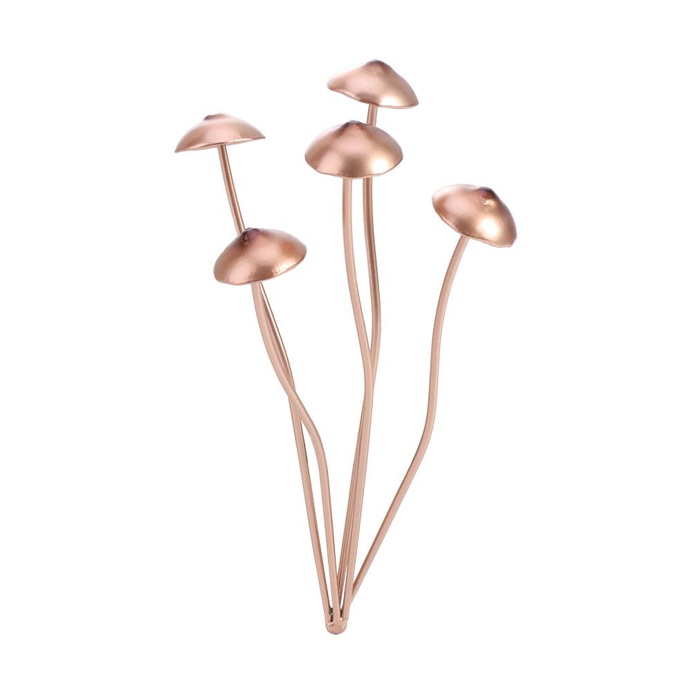 Rustic Metal Mushroom Garden Stakes Unique Mushroom Ground Decoration  Outdoor Garden Bonsai Decor
