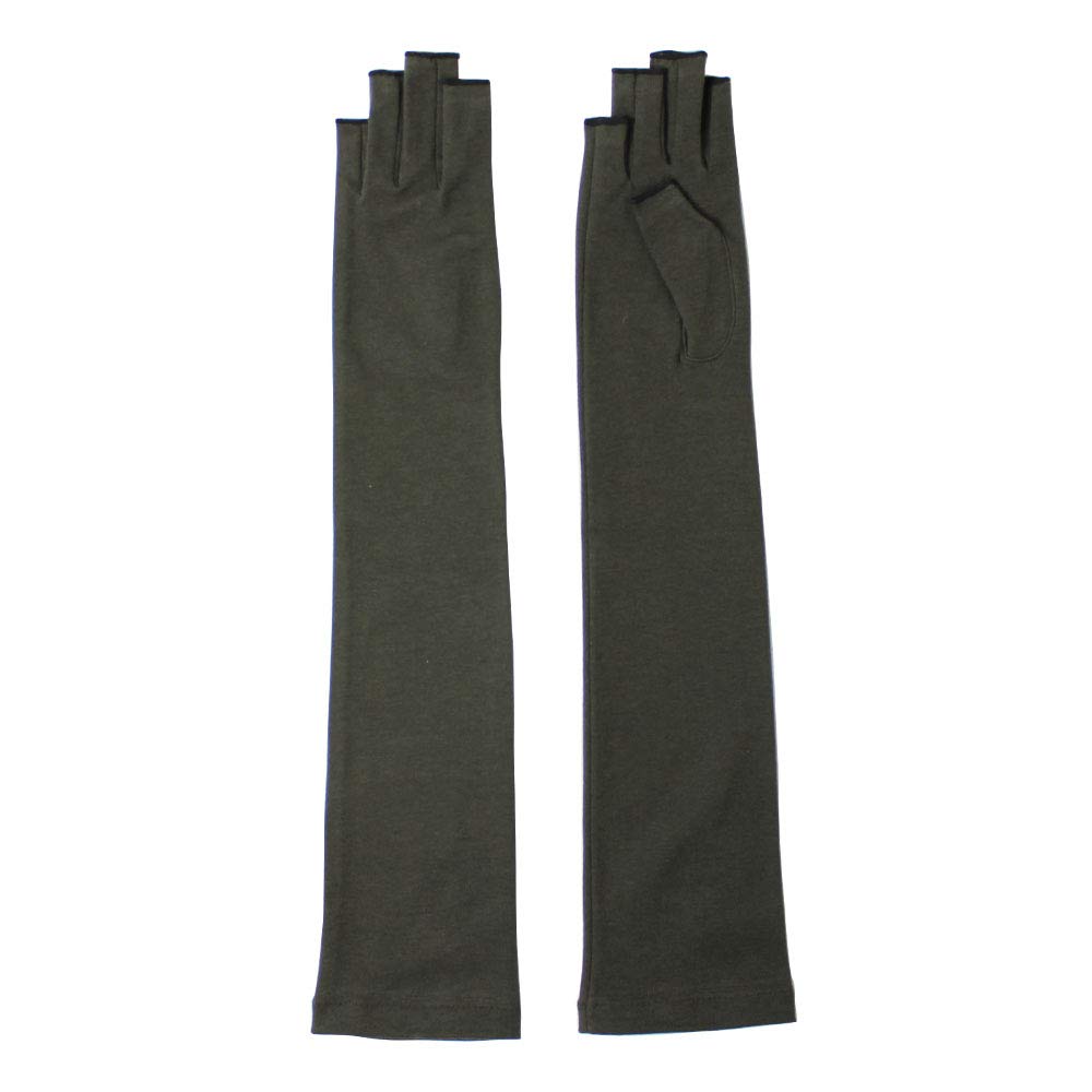 

Перчатки DEPO Органический хлопок Длинные без пальцев Лоян Черные Женские перчатки, Окрашенные, чёрный