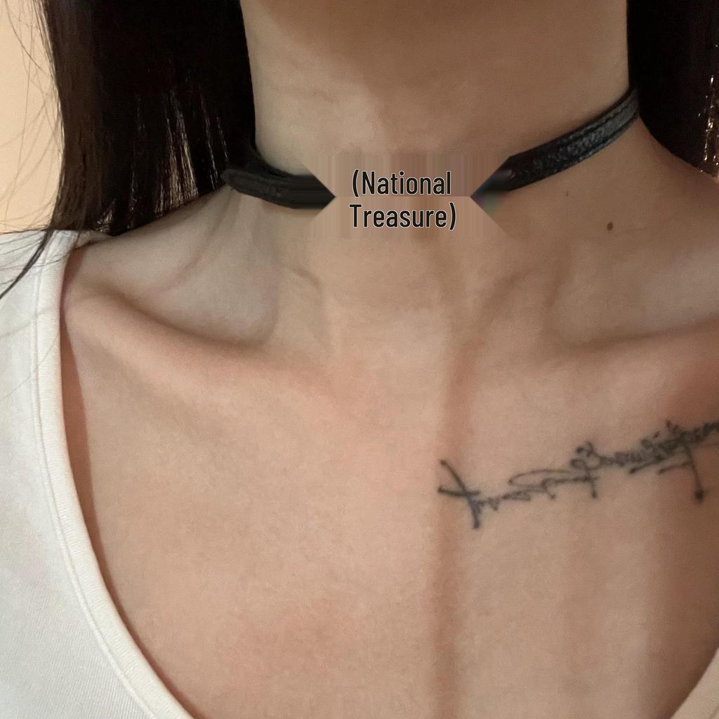 Štýlový pikantný kožený zvončekový choker náhrdelník – Unikátny menšinový dizajn
