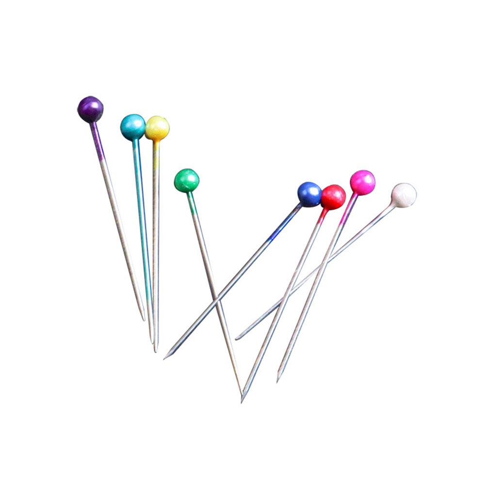 480 Pezzi 1,5" Spilli Colorati Rotondi Perla Testa Dritta Spilli da Sartoria & Cuscini Portaspilli Strumento per Artigianato
