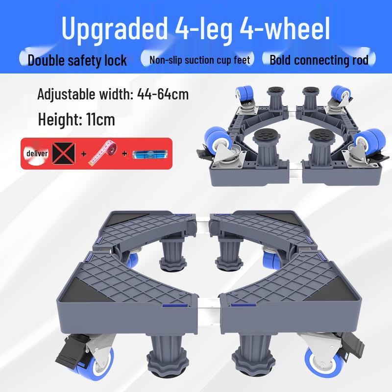 Suport de bază reglabil pentru mașină de spălat cu depozitare