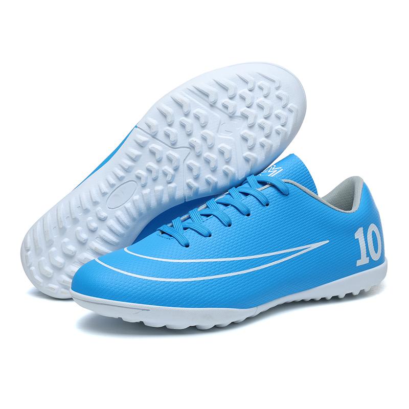 Mens Soccer Shoes Outdoor Training Ultralight TF/FG Professional Soccer Sneakers Anti Slip Field Training Futsal Football Boots
