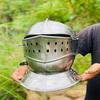Medieval European Closed Helmet  Wearable Medieval Knight Armor  LARP  Fancy Costume Collectible Gift