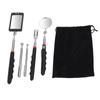 Telescoping Magnetic Pickup Tool Set Magnetic Pickup Wand 360 Degree Inspection Mirror and LED Flash