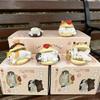 In Stock Mofusand Plump Series  Hamburger Bread Cat Fruit Cat Figures Kawaii Desktop Decoration Collectable Plaything