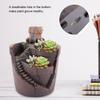 Husdesign Kaktus Resin Blomkruka Planter Trädgård Suckulent Växtkruka för Hem Skrivbordsdekor