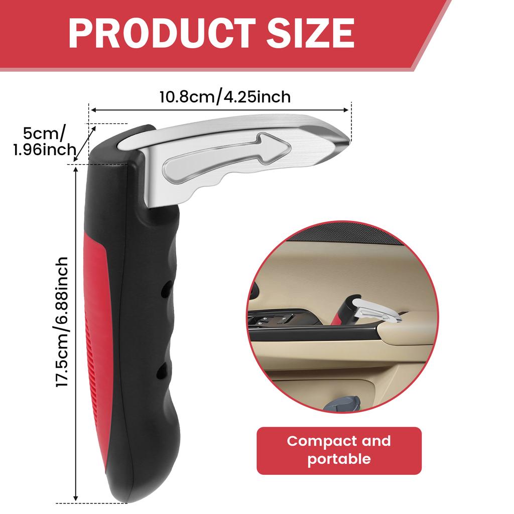 2/4/8Pcs Car Door Assist Handle 2-in-1 Multifunc Car Support Handle Window Breaker Seniors Car Handle Assist Emergency Tools