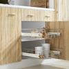 Built in Drawer Basket Slides 2 pcs Silver 600 mm