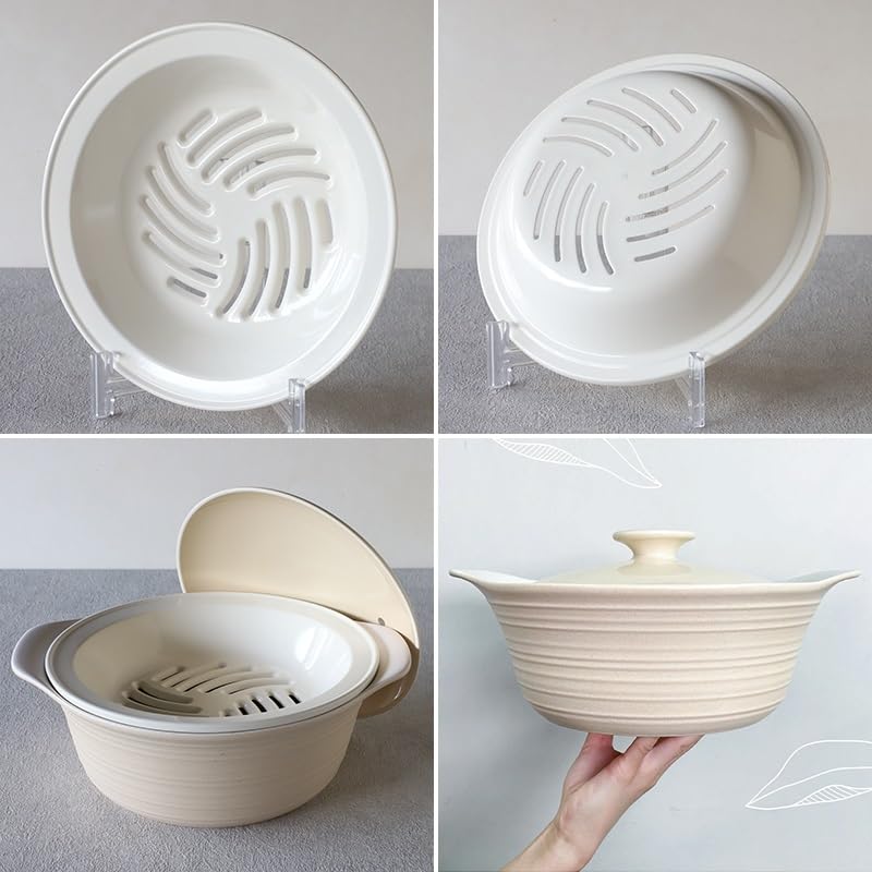 TAMAKI Slatted Diameter X Height Hard Drain, Small, 22.5cm 3.5cm, Ceramic, T-960394