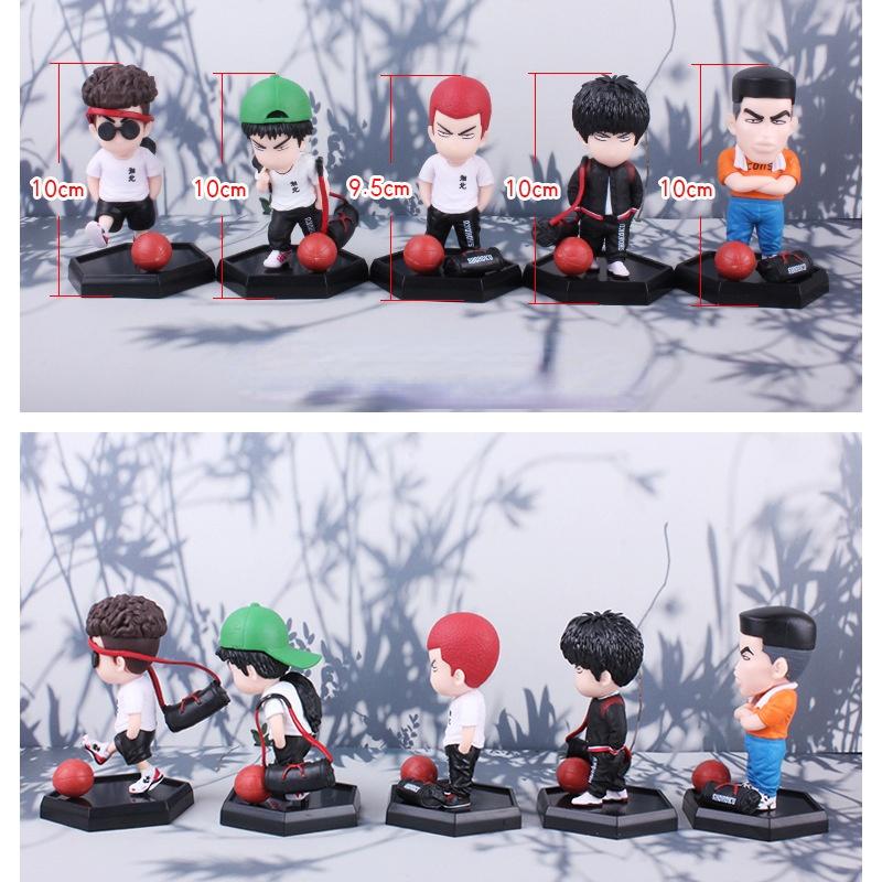 Anime Slam Dunk Q Edition Tide Brand Travel Model Figure Cartoon Desk Decor Ornament Gift